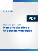 Protocolo gerenciado hemorragia ativa