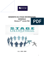 Mémento Stage Information Geěneěrale - AU1920