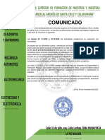 Comunicado 1