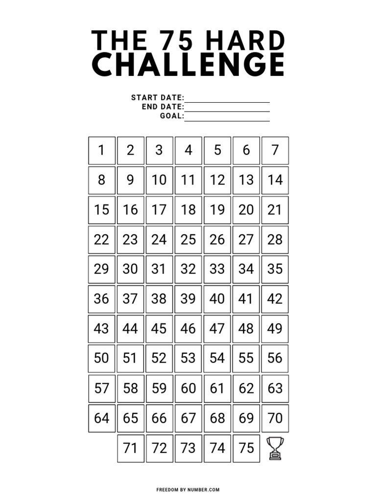 The 75 Hard Challenge PDF