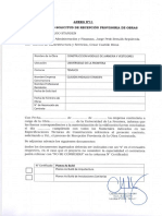 Anexo N°11 Formulario de Solicitud de Recepción