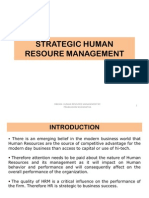 STRATEGIC HUMAN RESOURE MANAGEMENT