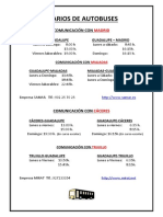 Horarios de Autobuses 2017