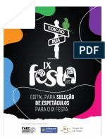 Festival de Teatro seleciona espetáculos para edição de rua