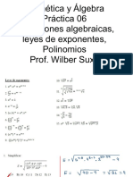 Soluc Pract 06 Algebra Leyes de Exponentes