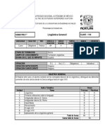 Plan de estudios Lingüística General I