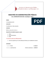 Maestría en Administración Pública