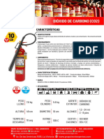 Extintor Importado Asiatico Tipo Co2bc de 10 Libras (4.5 KG) Dioxido de Carbono