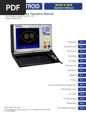 Centroid v3.16 Mill Operator Manual | PDF | Keyboard Shortcut