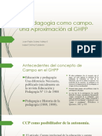 La Pedagogia Como Campo Una Aproximación Al GHPP