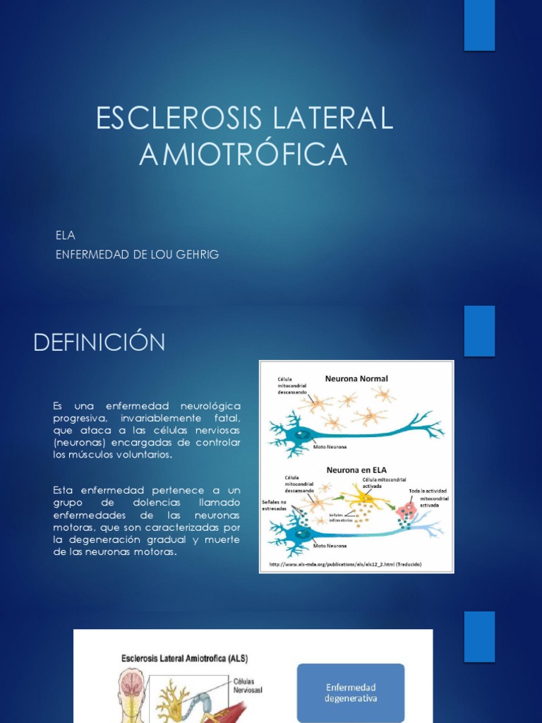 Esclerosis Lateral Amiotrófica Pdf La Esclerosis Lateral