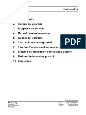Manual Normet, PDF, Truck