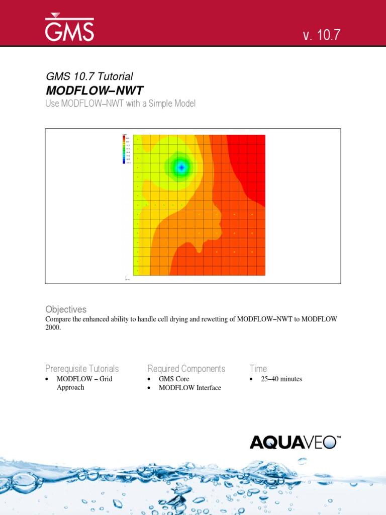 Modflow NWT | PDF | Aquifer | Computing