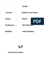 Devoir Informatique