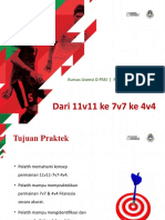 Dari 11v11 Ke 7v7 Ke 4v4: Kursus Lisensi D PSSI - Panduan Praktek Pr.01