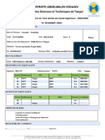 Fiche D Inscription Cycle