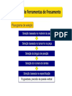 Escolha de Ferramenta para Fresamento