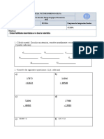 Evaluación Matemática 2º Ciclo