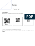 Gestion de Qmed Consulta PDF: DNI: 95691818 Apellido Y Nombre:Ferreira Pinto, Leticia Raquel