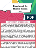 L5 Freedom of The Human Person