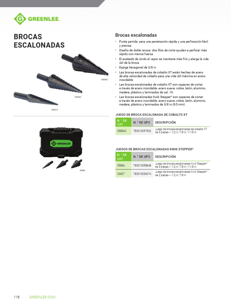 GREENLEE - Troquel 4/0 AWG, KC22, Diseño En U, Herramientas Para