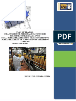 PLAN DE TRABAJO de Capacitacion de BPA Y BPM, Y PRIMEROS AUXILIOS