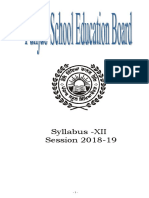 Syllabus - XII Session 2018-19