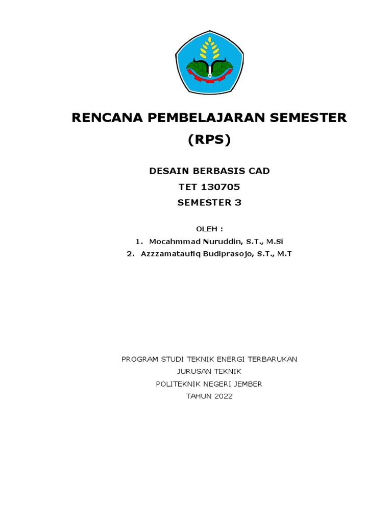 3 - RPS Desain Berbasis Cad | PDF