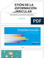 Gestión de La Transformación Curricular