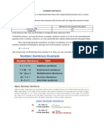 Number Sentences