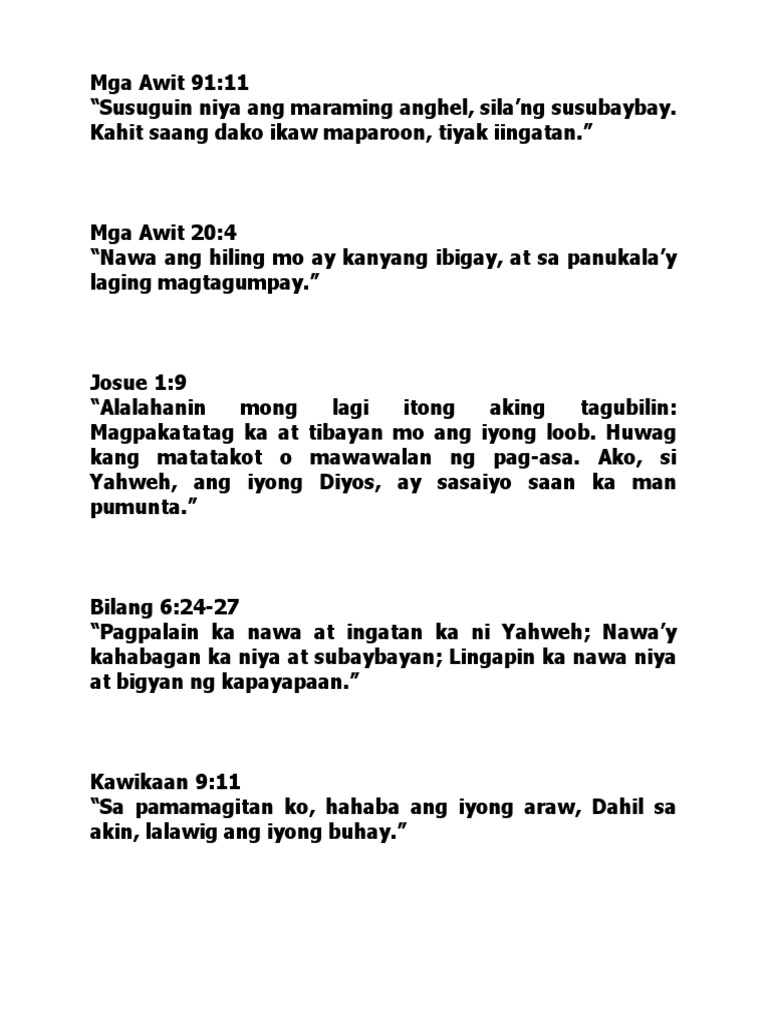 Mga Awit 91 | PDF