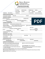 SBC Application Form
