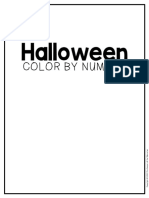 Halloween Color by Number