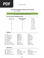 Download 100 Bulgarian Phrases vocabulary with video lessons by Michel Rossier SN61667879 doc pdf