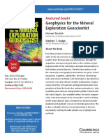Geophysics For The Mineral Exploration G