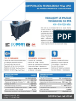 FT Regulador TR 200kVA 3F-480-220VCA