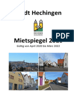 Mietspiegel 2020 Hechingen