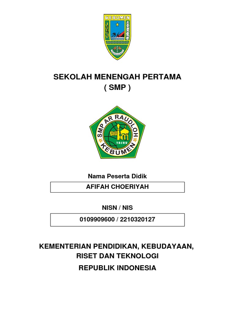 Kelengkapan Rapor 7C | PDF | Karier & Perkembangan