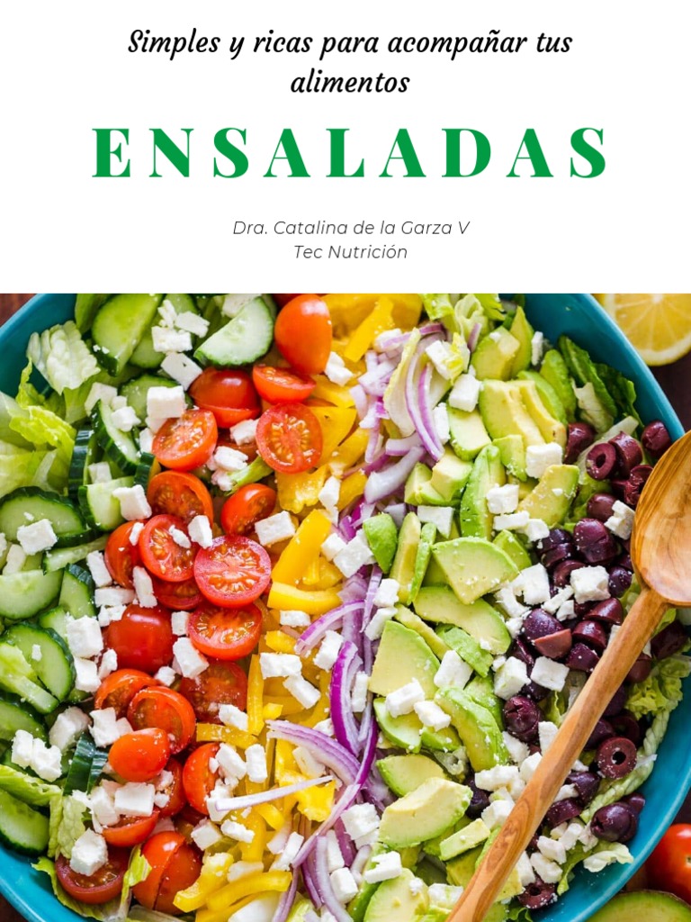 Recetas de ENSALADAS Y ALIÑOS | PDF | ensalada | Vinagreta