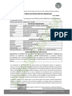 Constancia de Recepcion de Denuncias: Datos Del Denunciante