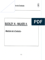 Buckley y Walker - Medición de La Conducta
