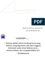 .PertemuanFileContent Sejarah Dan Perkembangan Bahasa Indonesia PPT