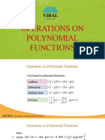 Operations On Polynomial Functions
