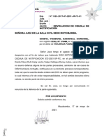 Exp.: #1323-2019-89-2201-JR-FC-01 Juez: Esp. Jud.: Escrito: Asunto: Devolucion de Ceudla de Notificacion Señora Juez de La Sala Civil Sede Moyobamba