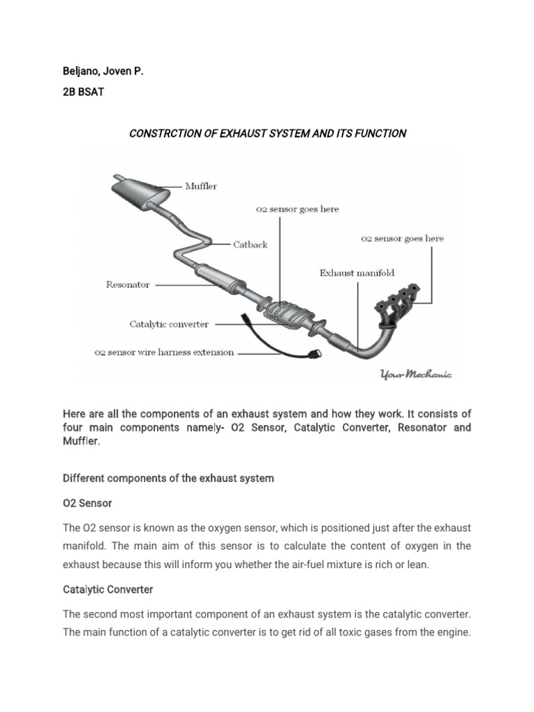Exhaust System | PDF | Internal Combustion Engine | Throttle