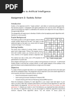 Sudoku Assignment