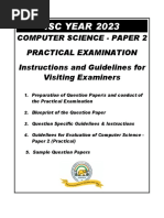 ISC 2024 Computer Science Practical Question | PDF | Computing ...