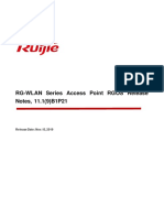 RG-WLAN Series Wireless Access Point RGOS Release Notes, 11 1 (9) B1P21