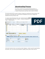 Subcontracting Process