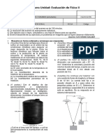 I Unidad - EXAMEN PARCIAL DE FÍSICA I - Ing. Agroindustrial